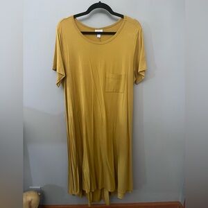 LuLaRoe Carly - XL Solid Mustard Yellow